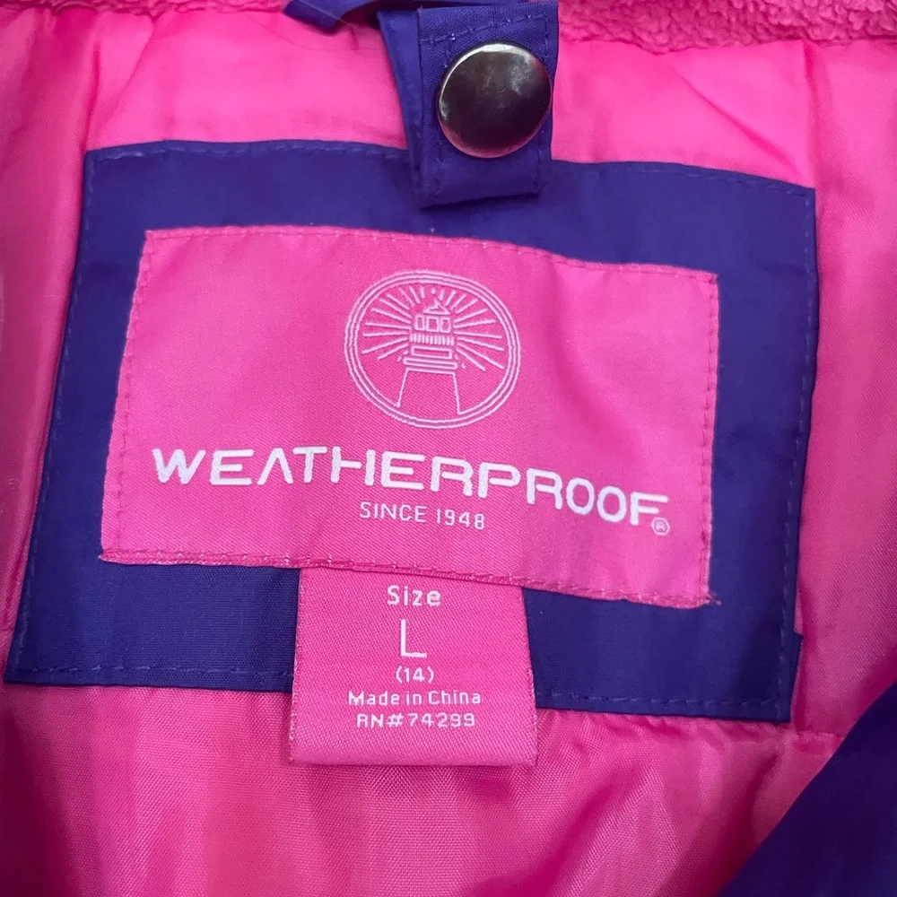 Weatherproof long winter coat girl 14